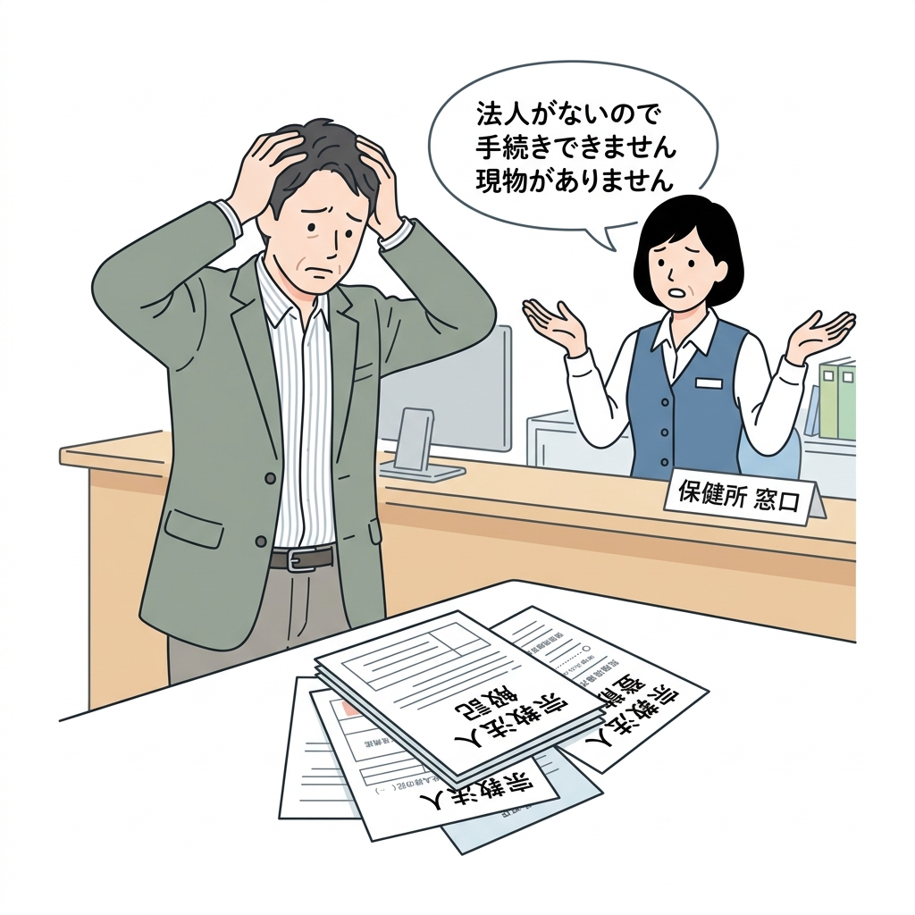 開発法人が解散し保健所の廃止許可が取れない
