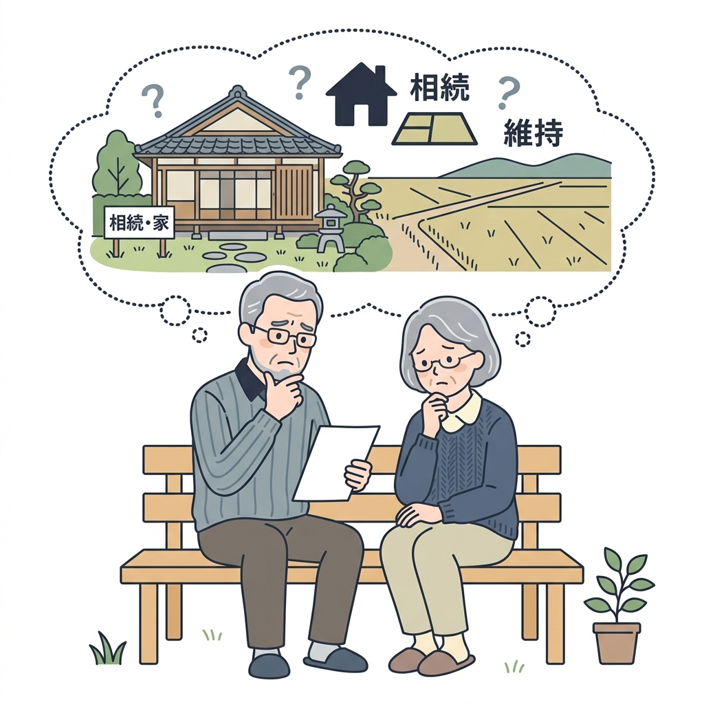 相続した実家や土地で悩む夫婦