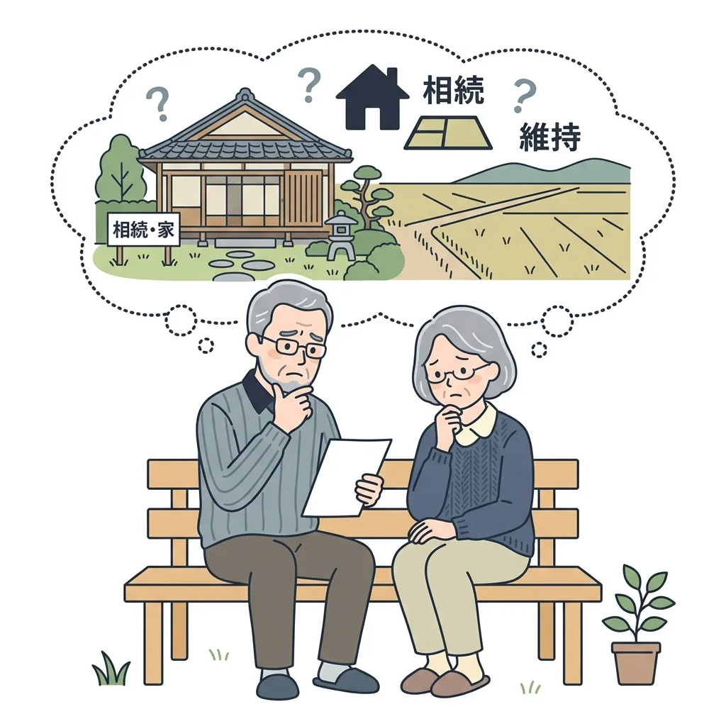 相続した実家や土地で悩む夫婦