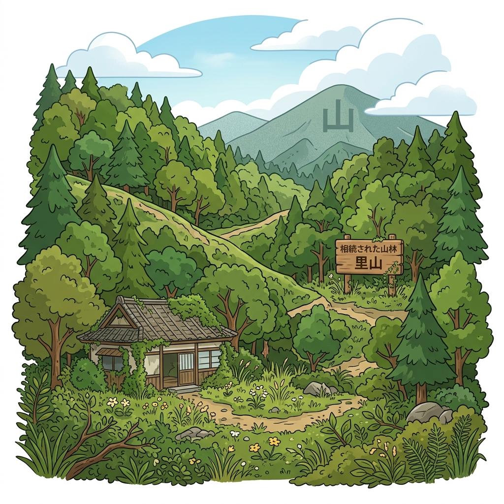 地番のみで場所がわからない山林
